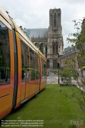 Viennaslide-05252854 Reims, moderne Straßenbahn - Reims, modern Tramway