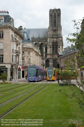 Viennaslide-05252855 Reims, moderne Straßenbahn - Reims, modern Tramway