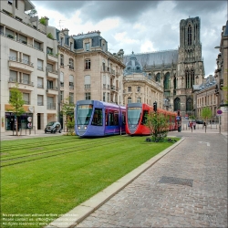 Viennaslide-05252856f Reims, Straenbahn // Reims, Modern Tramway