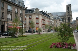 Viennaslide-05252869 Reims, moderne Straßenbahn - Reims, modern Tramway