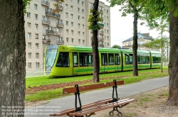 Viennaslide-05252905h Reims, moderne Straßenbahn, Design in Anlehnung an ein Champagnerglas - Reims, modern Tramway, Champagne Glass Design