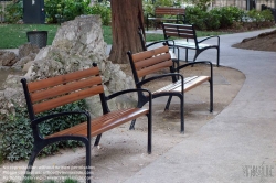 Viennaslide-05254126 Dijon, moderne Parkbank - Dijon, Modern Park Bench