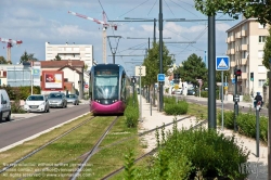 Viennaslide-05254903 Dijon, Tramway, Avenue Jean Jaures