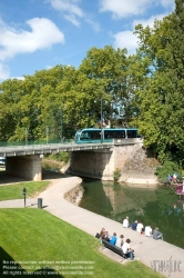 Viennaslide-05256754 Besancon, Doubs Plaisance, Pont de la Republique, Tramway