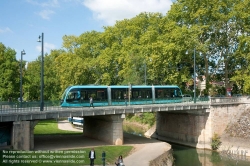 Viennaslide-05256756 Besancon, Doubs Plaisance, Pont de la Republique, Tramway