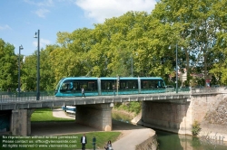 Viennaslide-05256756 Besancon, Doubs Plaisance, Pont de la Republique, Tramway