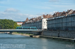 Viennaslide-05256809 Besancon, Tramway, Pont Battant über den Fluss Doubs