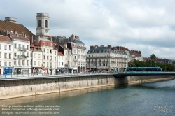 Viennaslide-05256817 Besancon, Tramway, Pont Battant über den Fluss Doubs