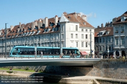 Viennaslide-05256818 Besancon, Tramway, Pont Battant über den Fluss Doubs