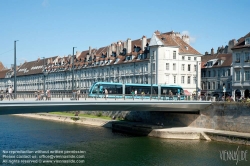 Viennaslide-05256820 Besancon, Tramway, Pont Battant über den Fluss Doubs