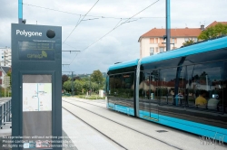 Viennaslide-05256902 Besancon, Tramway, Station Polygone