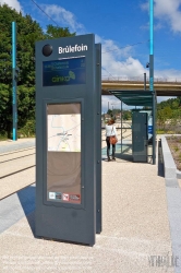 Viennaslide-05256922 Besancon, Tramway, Station Brulefoin