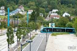 Viennaslide-05256937 Besancon, Tramway, Station Schweitzer