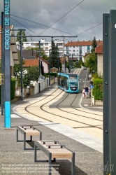 Viennaslide-05256943 Besancon, Tramway, Station Croix de Palente