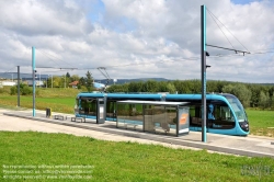 Viennaslide-05256957 Besancon, Tramway, Station Chalezeule