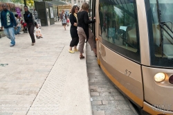 Viennaslide-05263717 Orleans, Tramway, 2012-07-10 °A+B de Gaulle 57 Bahnsteig