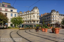 Viennaslide-05263855 Orleans, Tramway Line A, Place du Martroi 