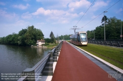 Viennaslide-05263920 Frankreich, Orleans, moderne Straßenbahn - France, Orleans, Modern Tramway