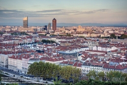 Viennaslide-05270002f Lyon, Panorama von Basilique Notre Dame de Fourviere - Lyon, Panorama from Basilique Notre Dame de Fourviere