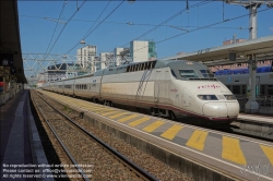 Viennaslide-05274003 Frankreich, Lyon, Bahnhof Part-Dieu, spanischer Hochgeschwindigkeitszug // France, Lyon, spanish High Speed Train