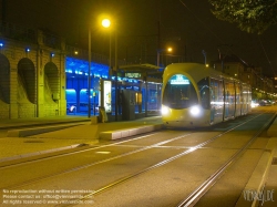 Viennaslide-05274203 Lyon, moderne Straßenbahn, Avenue Berthelot, Station Jean Mace - Lyon, Modern Tramway, Avenue Berthelot, Jean Mace