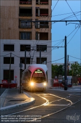 Viennaslide-05274208 Frankreich, Lyon, moderne Straßenbahn T2 Hôtel Région Montrochet  // France, Lyon, modern Tramway T2 Hôtel Région Montrochet 
