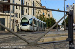 Viennaslide-05274209 Frankreich, Lyon, moderne Straßenbahn T2 Jet d'Eau  // France, Lyon, modern Tramway T2 Jet d'Eau 