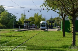 Viennaslide-05274211 Frankreich, Lyon, moderne Straßenbahn T2 Porte des Alpes // France, Lyon, modern Tramway T2 Porte des Alpes