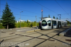 Viennaslide-05274212 Frankreich, Lyon, moderne Straßenbahn T2 Porte des Alpes // France, Lyon, modern Tramway T2 Porte des Alpes