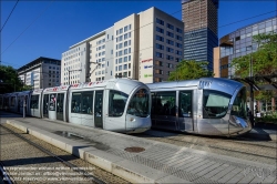 Viennaslide-05274318 Frankreich, Lyon, moderne Straßenbahn T3 Part-Dieu // France, Lyon, modern Tramway T3 Part-Dieu