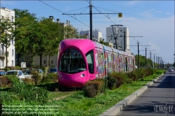 Viennaslide-05274412 Frankreich, Lyon, moderne Straßenbahn T4 Bd des Etats-Unis // France, Lyon, modern Tramway T4 Bd des Etats-Unis 