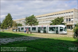 Viennaslide-05274422 Frankreich, Lyon, moderne Straßenbahn T4 La Doua // France, Lyon, modern Tramway T4 La Doua