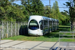 Viennaslide-05274501 Frankreich, Lyon, moderne Straßenbahn T5 Desgenettes // France, Lyon, modern Tramway T5 Desgenettes