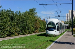 Viennaslide-05274607 Frankreich, Lyon, moderne Straßenbahn T6 Parc d'Artillerie // France, Lyon, modern Tramway T6 Parc d'Artillerie 