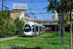 Viennaslide-05274610 Frankreich, Lyon, moderne Straßenbahn T6 Rue Challemel-Lacour // France, Lyon, modern Tramway T6 Rue Challemel-Lacour 