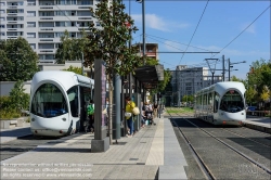 Viennaslide-05274611 Frankreich, Lyon, moderne Straßenbahn T6 Debourg  // France, Lyon, modern Tramway T6 Debourg 