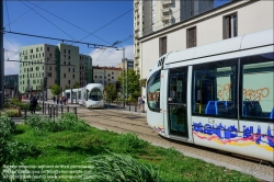 Viennaslide-05274612 Frankreich, Lyon, moderne Straßenbahn T6 Debourg  // France, Lyon, modern Tramway T6 Debourg 