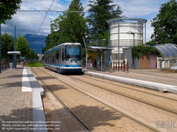 Viennaslide-05276101 Grenoble, moderne Straßenbahn - Grenoble, Modern Tramway