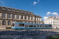 Viennaslide-05276102 Grenoble, moderne Straßenbahn am Place de Verdun - Grenoble, modern Tramway at Place de Verdun