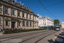 Viennaslide-05276103 Grenoble, moderne Straßenbahn am Place de Verdun - Grenoble, modern Tramway at Place de Verdun