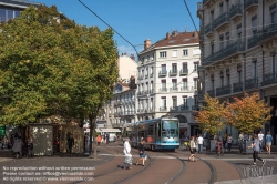 Viennaslide-05276107 Grenoble, Tramway, Rue Felix Poulat