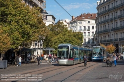 Viennaslide-05276108 Grenoble, Tramway, Rue Felix Poulat