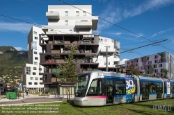 Viennaslide-05276203 Grenoble, Tramway, Avenue des Martyrs