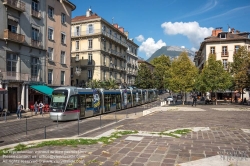 Viennaslide-05276213 Grenoble, Tramway, Notre Dame - Musee