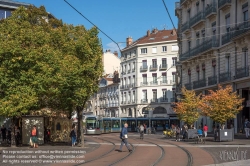 Viennaslide-05276220 Grenoble, Tramway, Rue Felix Poulat