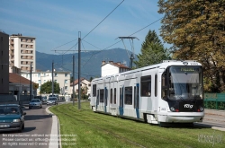 Viennaslide-05276501 Grenoble, Tramway, Sain-Egreve Neron