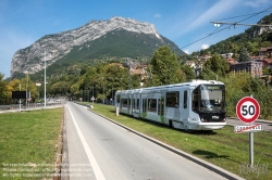 Viennaslide-05276505 Grenoble, Tramway, Casamaures Village