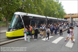 Viennaslide-05277931 Frankreich, St-Etienne, Straßenbahn T1 Carnot, Schülerverkehr // France, St-Etienne, Tramway, Streetcar T1 Carnot, School Service