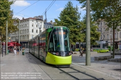 Viennaslide-05277941 Frankreich, St-Etienne, Straßenbahn T1 Place du Peuple // France, St-Etienne, Tramway, Streetcar T1 Place du Peuple