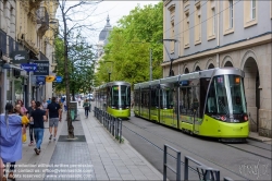 Viennaslide-05277944 Frankreich, St-Etienne, Straßenbahn T2,T1 Jean Jaures // France, St-Etienne, Tramway, Streetcar T2,T1 Jean Jaures 